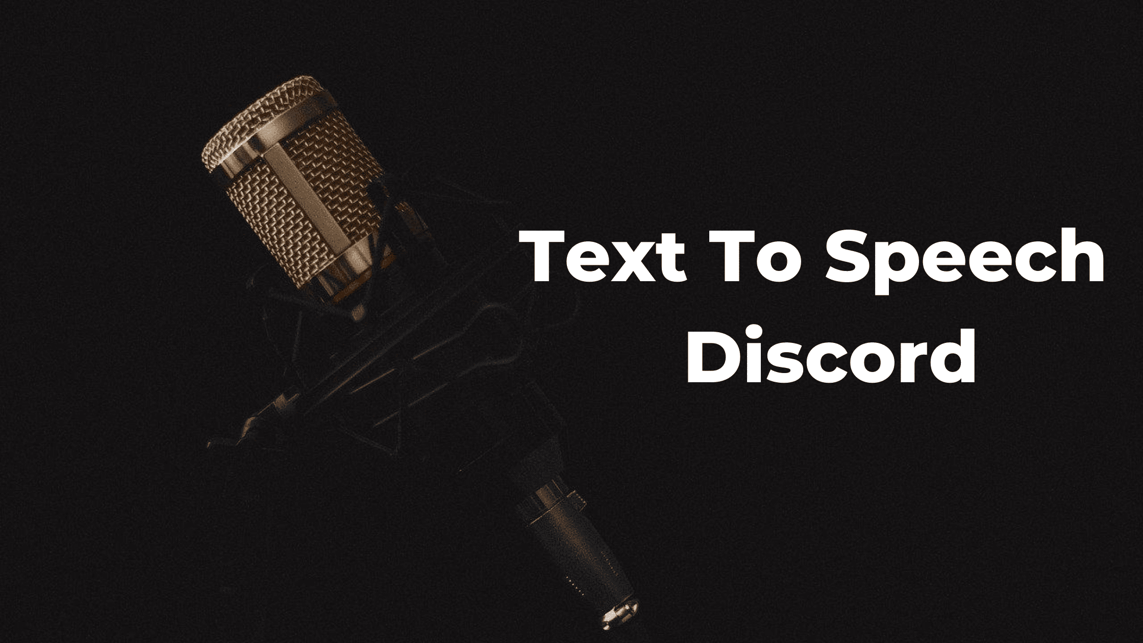 Text To Speech on Discord