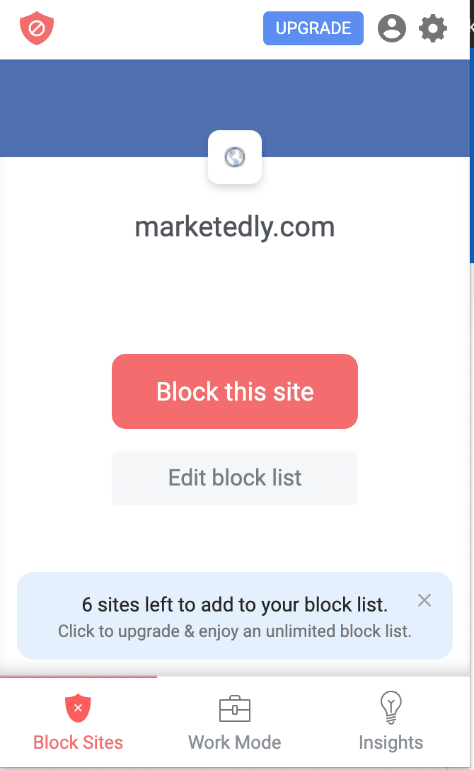 Block certain website permanently