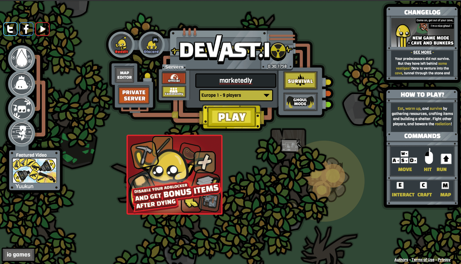 devast io marketedly
