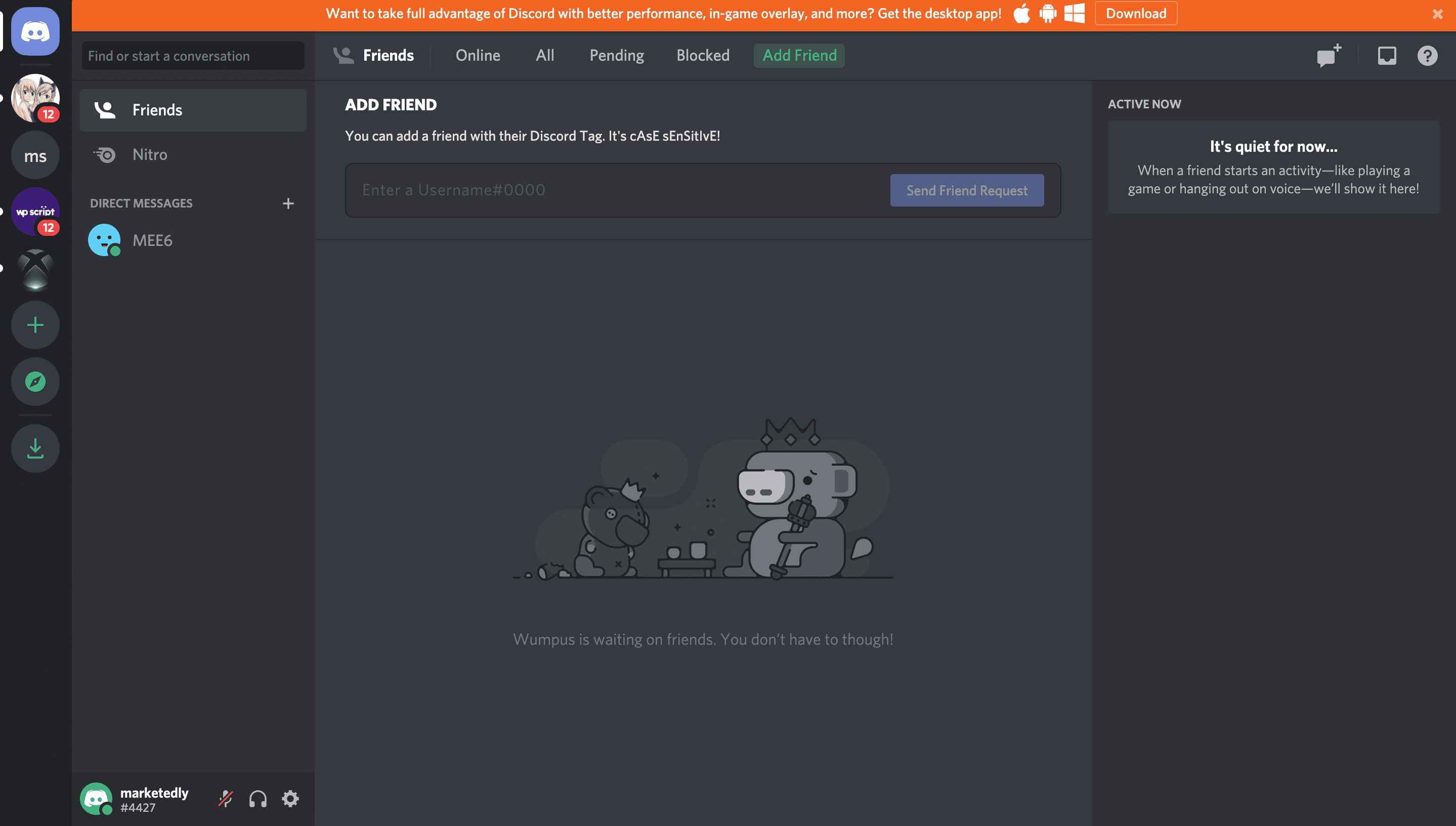 discord homepage