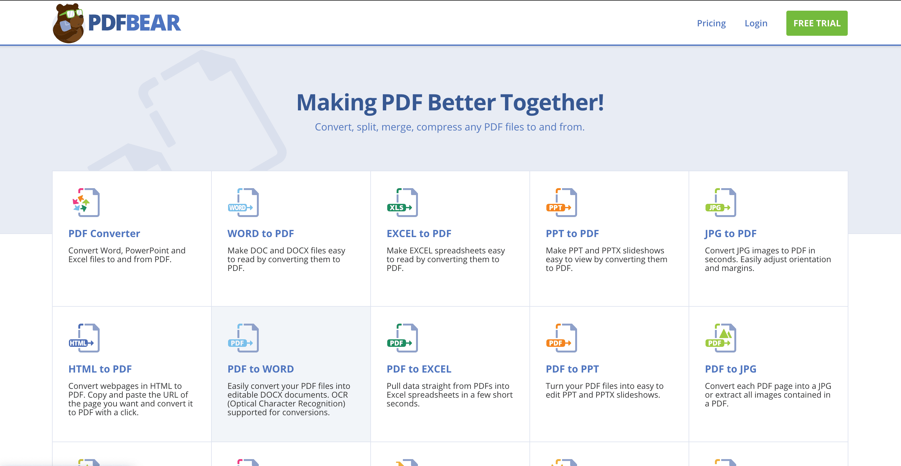 pdfbear merge pdf files