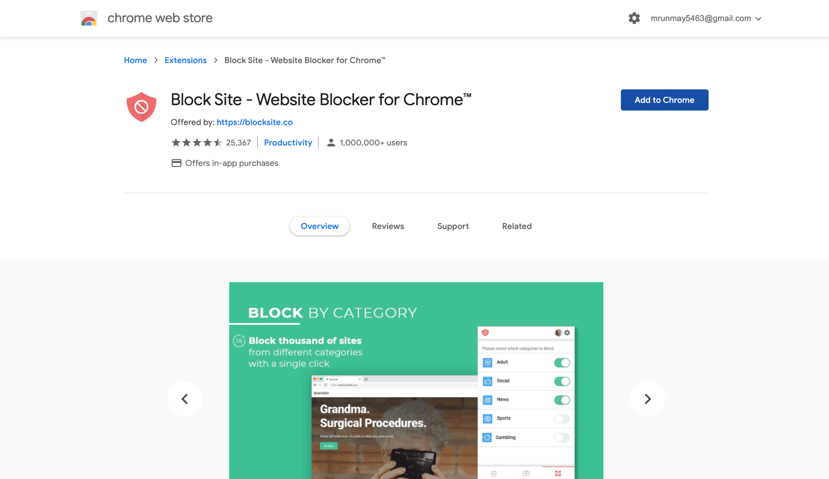 website blocker for chrome