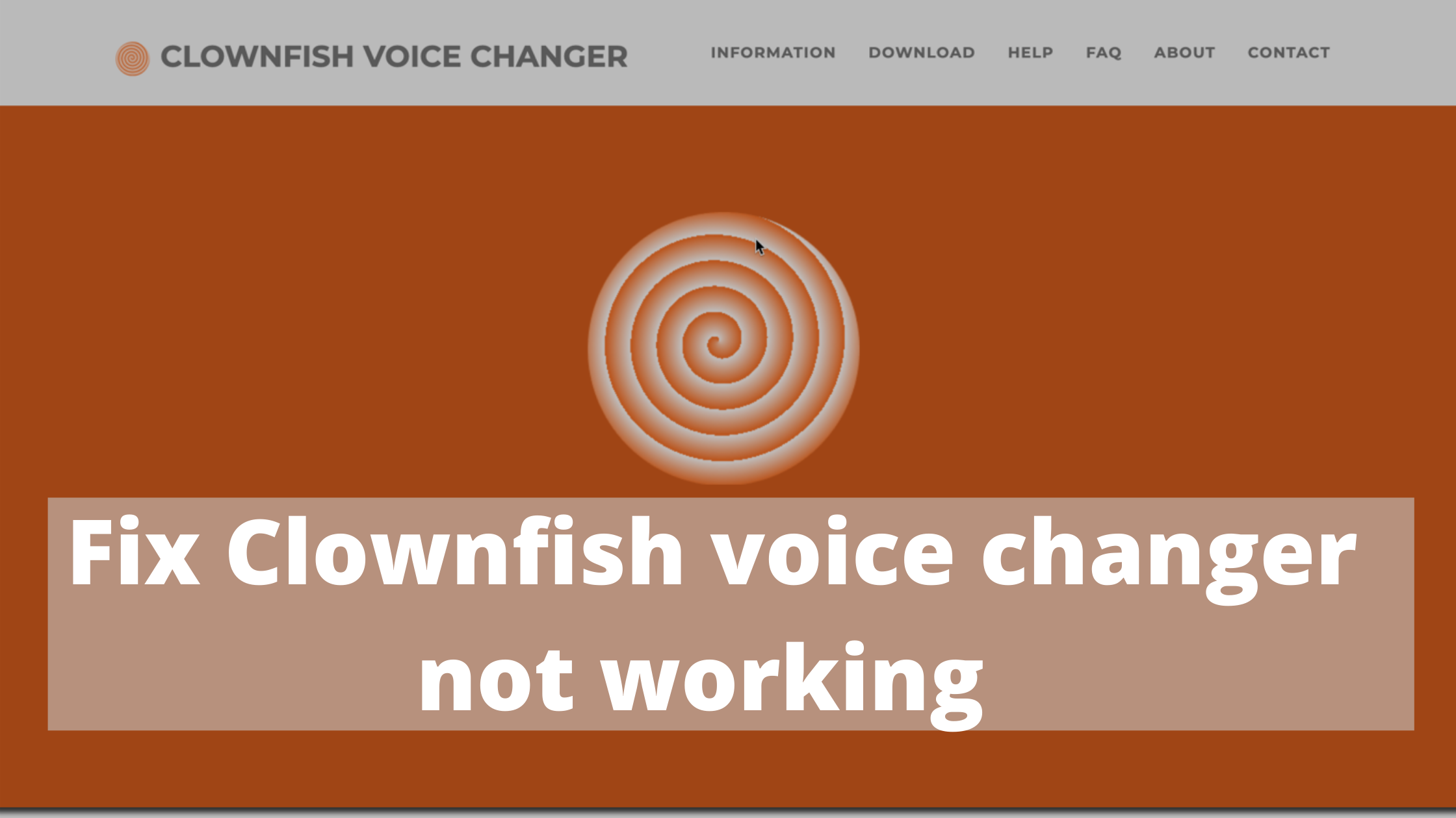 Fix Clownfish voice changer not working